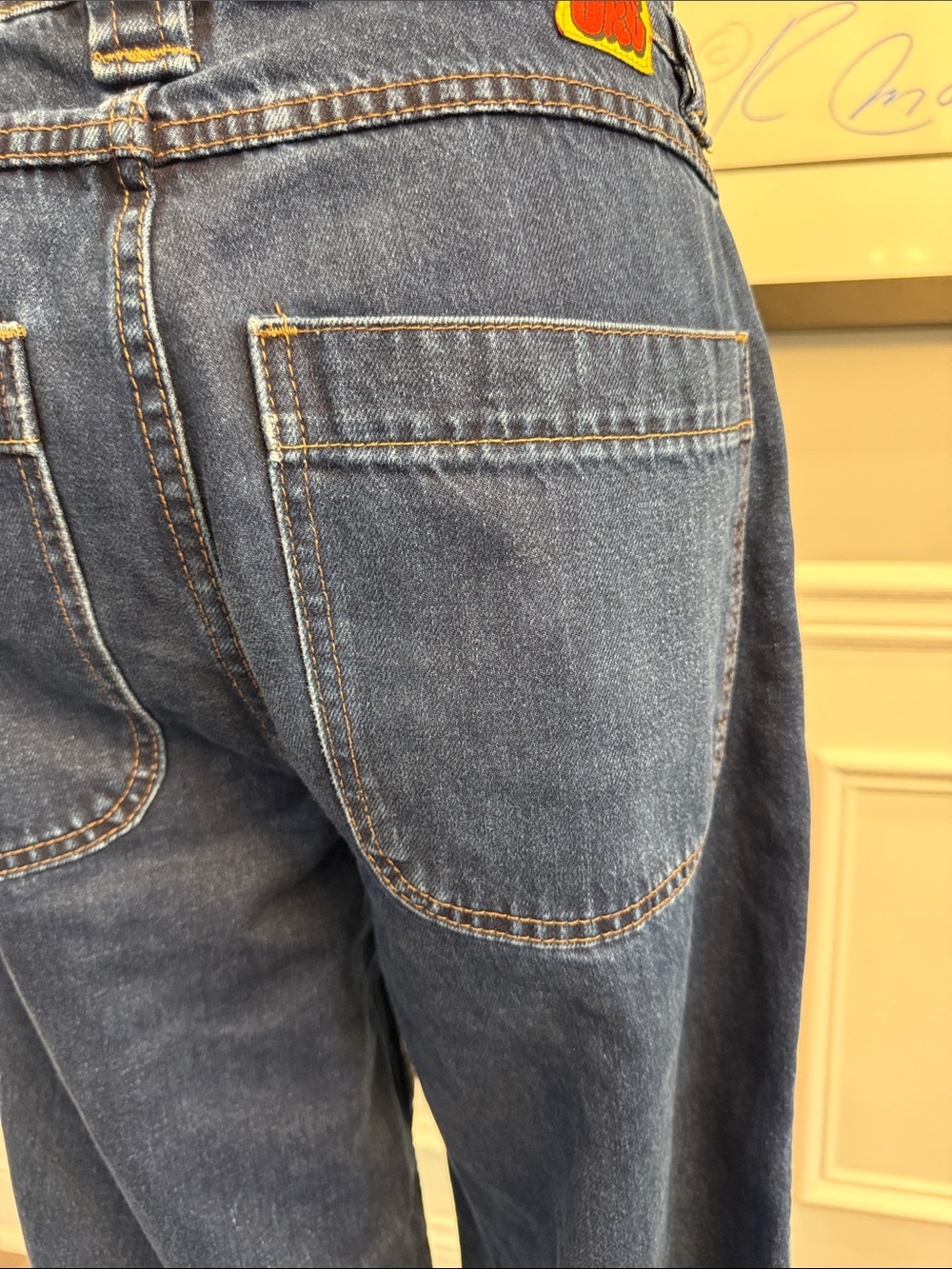 VTG Empyre Baggy Double Knee Skate Jeans Indigo Blue Wash Men’s Size 28 - Picture 7 of 12